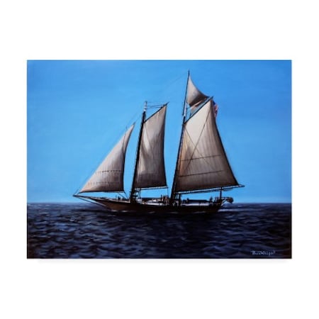 Paul Walsh 'Sailing Ship' Canvas Art,14x19